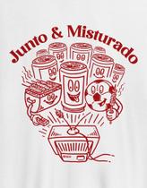 Camiseta Lavada 100% Algodão Estampa Frente e Costas Junto e Misturado Oversized