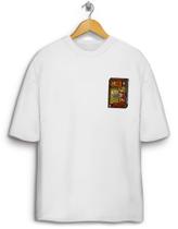 Camiseta Lavada 100% Algodão Estampa Frente VHS-01 Oversized
