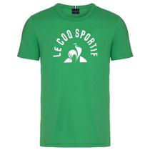 Camiseta Le Coq Ess Bat Arche Tee Ss - masculino - verde e branco