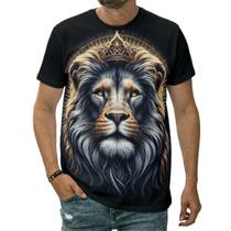 Camiseta Leão Animal Rei Da Floresta Felino Natureza Arte Camiseta Leão Animal Rei Da Floresta Felino Natureza Arte