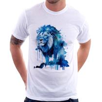 Camiseta Leão Azul - Foca na Moda