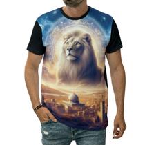 Camiseta Leão Da Tribo De Judá Sobre Mesquita Israel Camiseta Leão Da Tribo De Judá Sobre Mesquita Israel