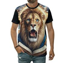 Camiseta Leão De Judá Símbolo Salvador Escrituras Arte Camiseta Leão De Judá Símbolo Salvador Escrituras Arte