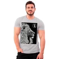 Camiseta Leão Lion Rei da Selva Shap Life T-Shirt Algodão
