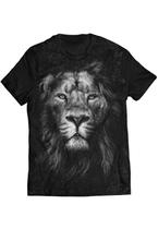 Camiseta Leão Tribo Judá Felino Black Lion T shirt