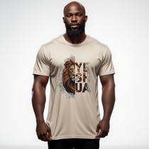 Camiseta Leão Yeshua Unissex Estampa Camisa Cristão Evangelico Premium Alta Qualidade Confortável