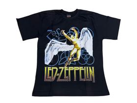 Camiseta Led Zeppelin Blusa Adulto Unissex Banda de Rock Bo032 BM - Bandas