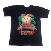 Camiseta Led Zeppelin Stairway to Heaven Banda de RockUnissex Plus Size Extra G g1 g2 EPI134 BRC - Belos Persona