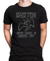 Camiseta Led Zeppelin United States 1977 - King Of Geek