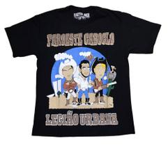 Camiseta Legião Urbana Faroeste Caboclo Renato Russo Rock Nacional MRLEG2 MR433 Camiseta Legião Urbana Faroeste Caboclo Renato Russo Rock Nacional MRLEG2 MR433