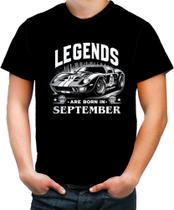 Camiseta Lendas Nascem em Setembro Carros Esportivos 2 Camiseta Lendas Nascem em Setembro Carros Esportivos 2