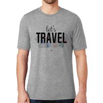 Camiseta Let's Travel - Foca na Moda