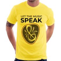 Camiseta Let the music speak - Foca na Moda