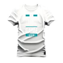 Camiseta Let The Plus Size Extra Grande Algodão Estampa Digital