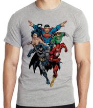 Camiseta liga da justiça infantil masculina cinza/ tamanho pp Camiseta liga da justiça infantil masculina cinza/ tamanho pp
