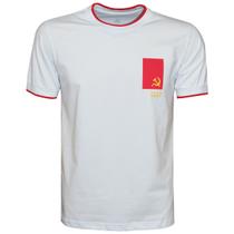 Camiseta Liga Retrô CCCP Bandeira Branco