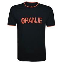 Camiseta Liga Retrô Oranje Estampa Central Preto