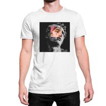Camiseta Lil Peep Trapper Rapper Davi Michelangelo Estátua Bad