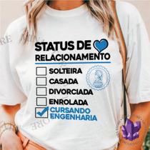 Camiseta Linha Mina Profissões Engenheiro Cursando Engenharia Camiseta Linha Mina Profissões Engenheiro Cursando Engenharia