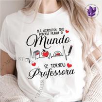 Camiseta Linha Profissões Professora