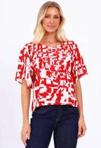 Camiseta linho estampada Camiseta linho estampada