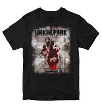 Camiseta Linkin Park Hybrid Theory Tamanho:PCor:Preto Camiseta Linkin Park Hybrid Theory Tamanho:PCor:Preto