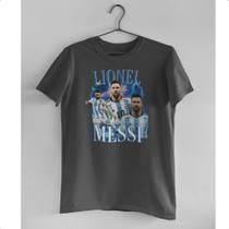 Camiseta Lionel Messi Jogador De Futebol Unissex 100% Algodão Premiun