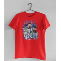 Camiseta Lionel Messi Jogador De Futebol Unissex 100% Algodão Premiun