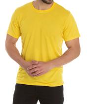 Camiseta Lisa Amarelo Ouro Masculina