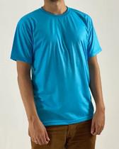 Camiseta Lisa Azul Turquesa Masculina