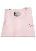 Camiseta lisa casual feminina rosa bebê coleção beija-flor Camiseta lisa casual feminina rosa bebê coleção beija-flor
