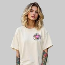 Camiseta Lisa Estampada Love 100 Camisa Algodão 30.1 Básica Branco Camiseta Lisa Estampada Love 100 Camisa Algodão 30.1 Básica Branco