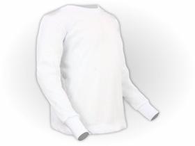 Camiseta Lisa Manga Longa Infantil Poliéster Branca