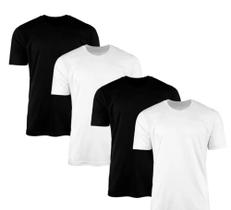 Camiseta lisa Preta e Branca Unissex Envio Imediato - k3 outlet
