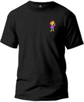 Camiseta Lisa Simpsons Classic Básica Malha Algodão 30.1 Masculina e Feminina Manga Curta