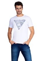 Camiseta Logo Spray Guess Branco