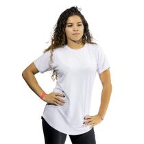 Camiseta Long Feminina Alongada Academia Blusinha Viscose