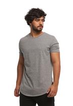 Camiseta Long Line Masculina Oversized Manga Curta