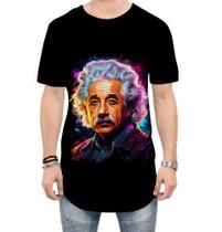 Camiseta Longline Albert Einstein Físico Brilhante Gênio 3