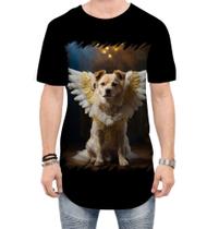 Camiseta Longline Anjo Canino Cão Angelical 4
