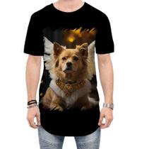 Camiseta Longline Anjo Canino Cão Angelical 6