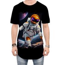 Camiseta Longline Astronauta Dance Vaporwave 9