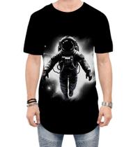 Camiseta Longline Astronauta Espaço Espacial Estrelas 11