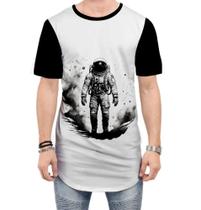 Camiseta Longline Astronauta Espaço Espacial Estrelas 3