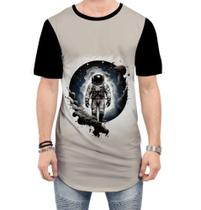 Camiseta Longline Astronauta Espaço Espacial Estrelas 5