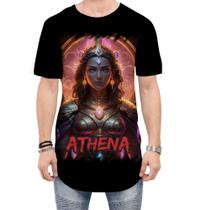Camiseta Longline Athena Deusa da Sabedoria Mitologia Grega 2 Camiseta Longline Athena Deusa da Sabedoria Mitologia Grega 2