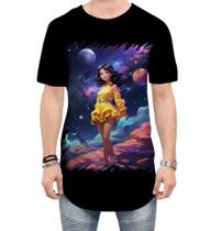 Camiseta Longline Bailarina Espacial Dança 1