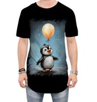Camiseta Longline Bebê Pinguim com Balões Crianças 6