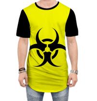 Camiseta Longline Biohazard Perigo Biológico Stay Away 1