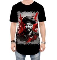 Camiseta Longline Boina Comunista Vermelha 2